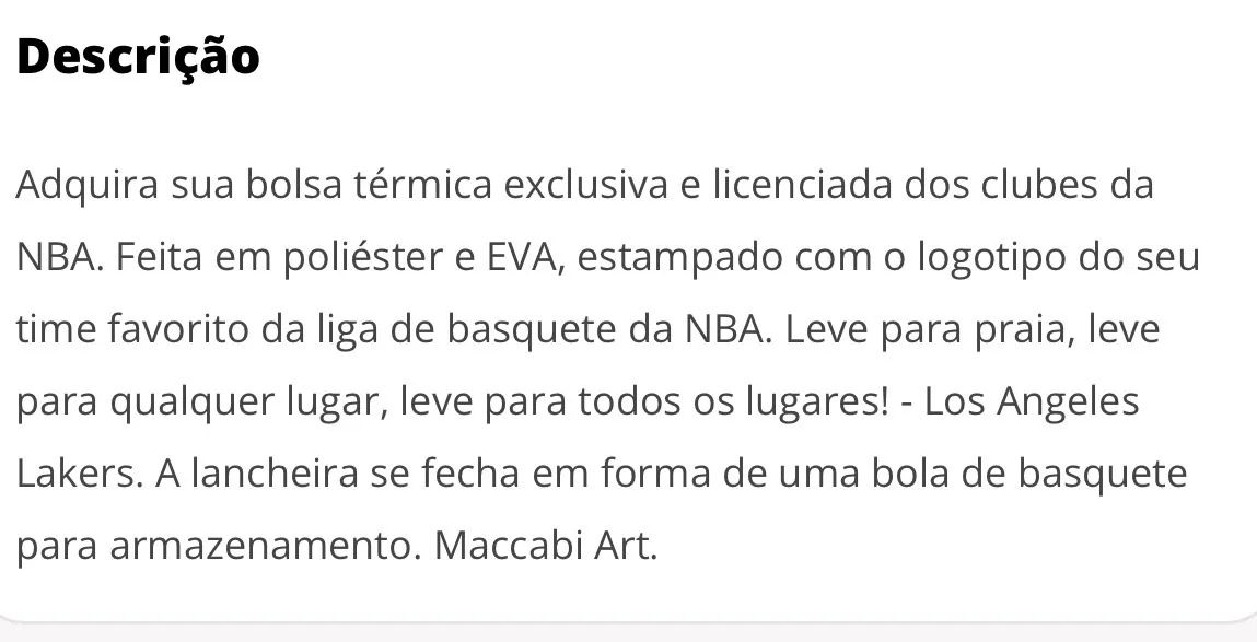 Bolsa Lakers  - Foto 4