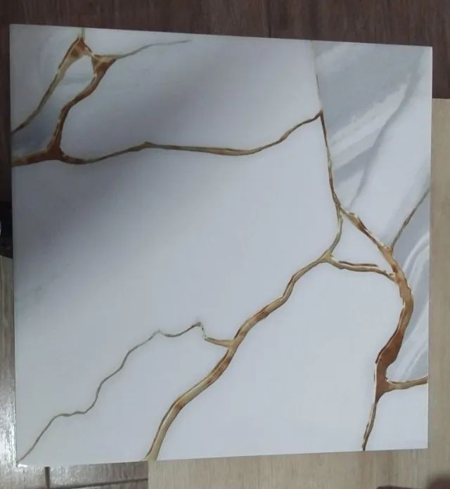 Piso Gold Marble 43x43 Cerâmica R$27,99 m² Piso Barato Baixada Santista