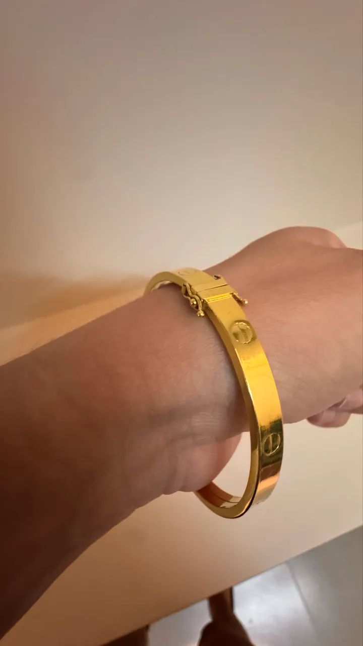 Bracelete pulseira ouro - Foto 4
