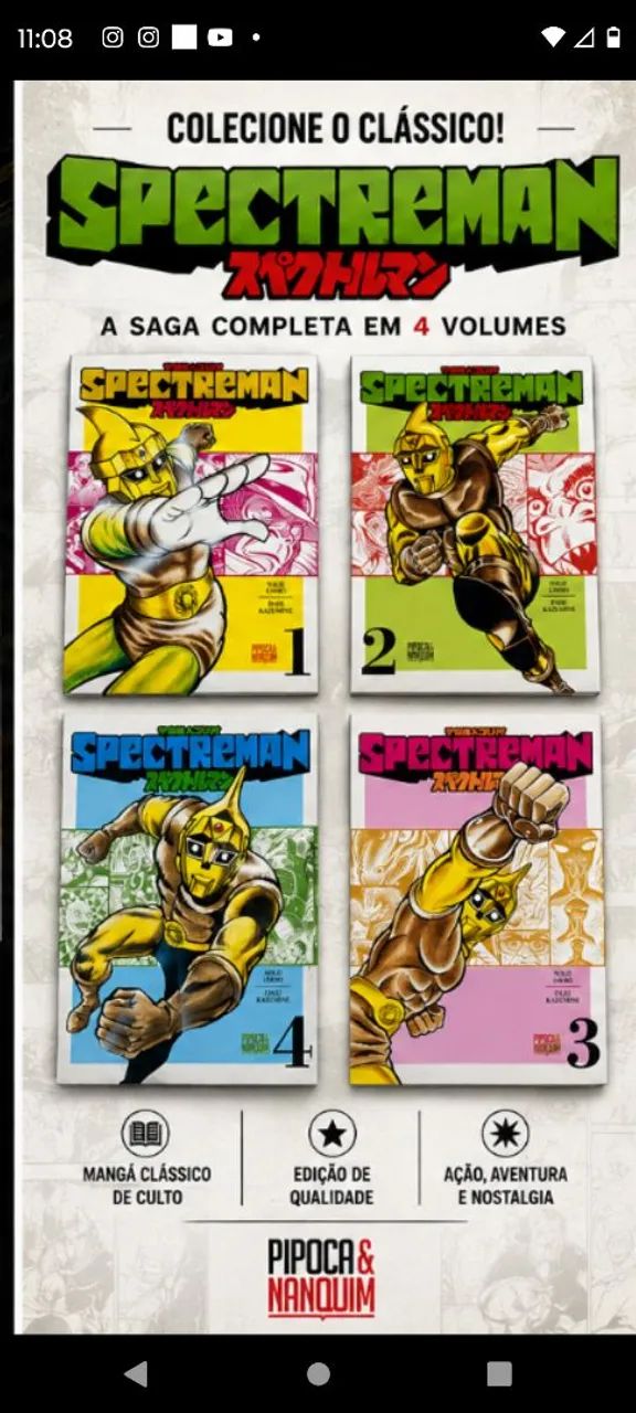 Coleção SPECTREMAN 4 LIVROS
