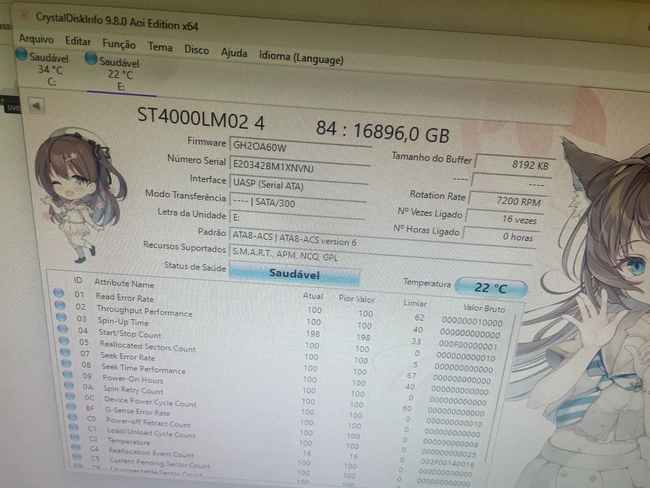Hd da seagate de 4tera saudável  - Foto 4