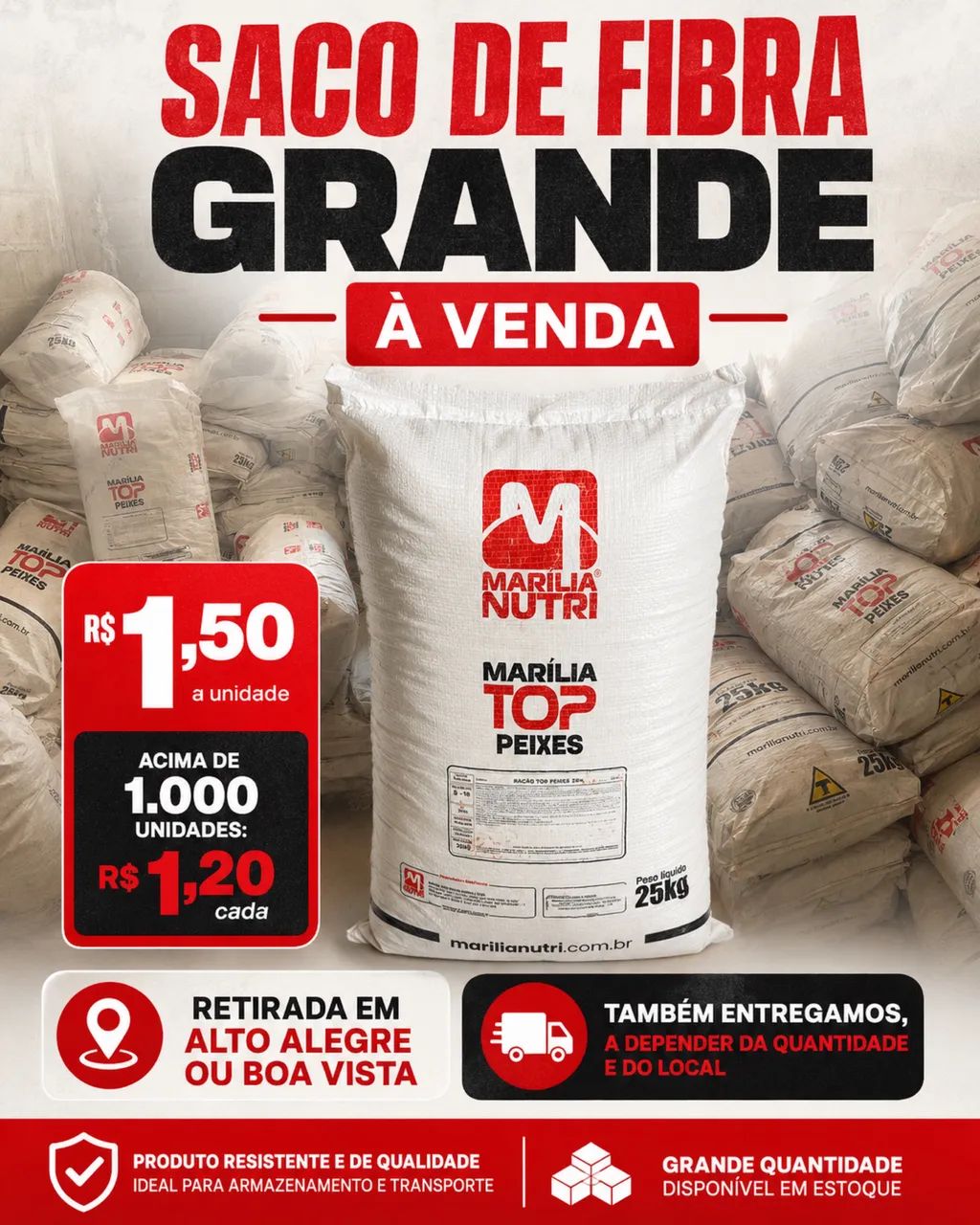 Saco de fibra 