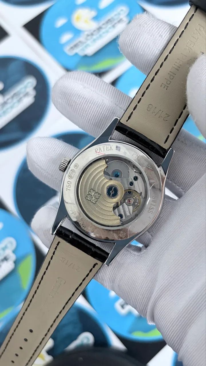 RELOGIO GENEVE AUTOMÁTICO FUNDO CINZA - Foto 4