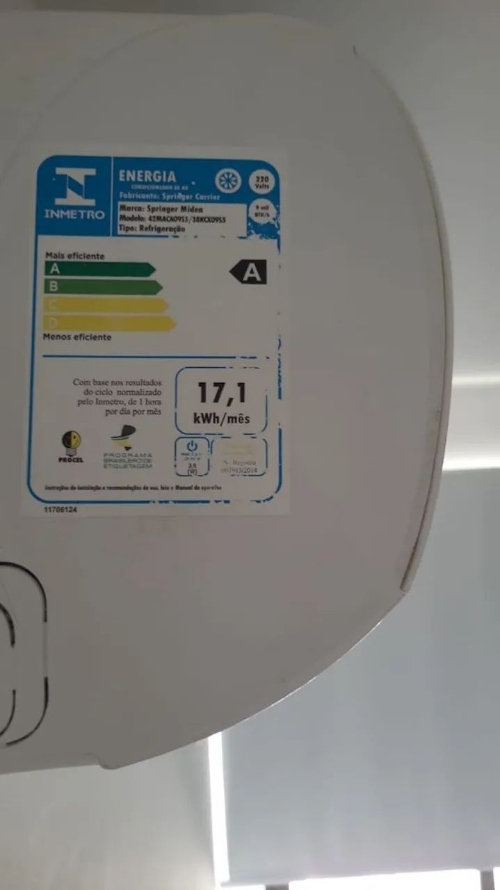 Ar condicionado Springer midea 9 mil BTUs  - Foto 2