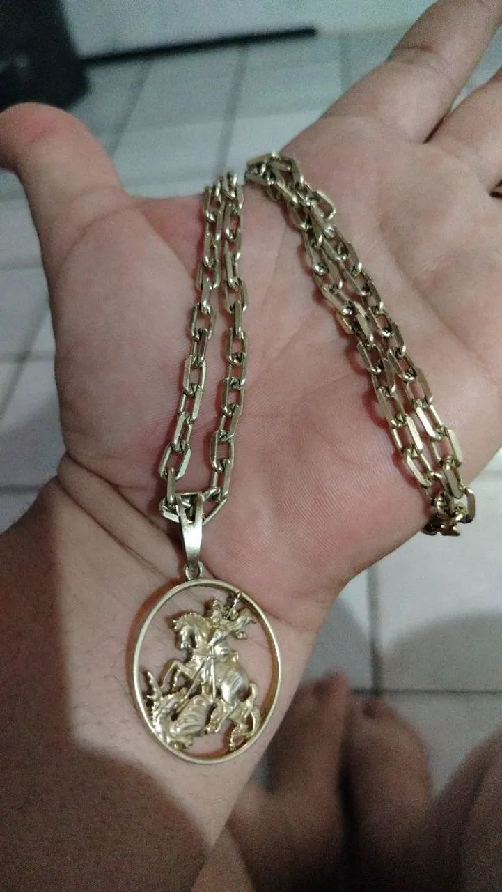 Cordão de prata banhado  - Foto 5