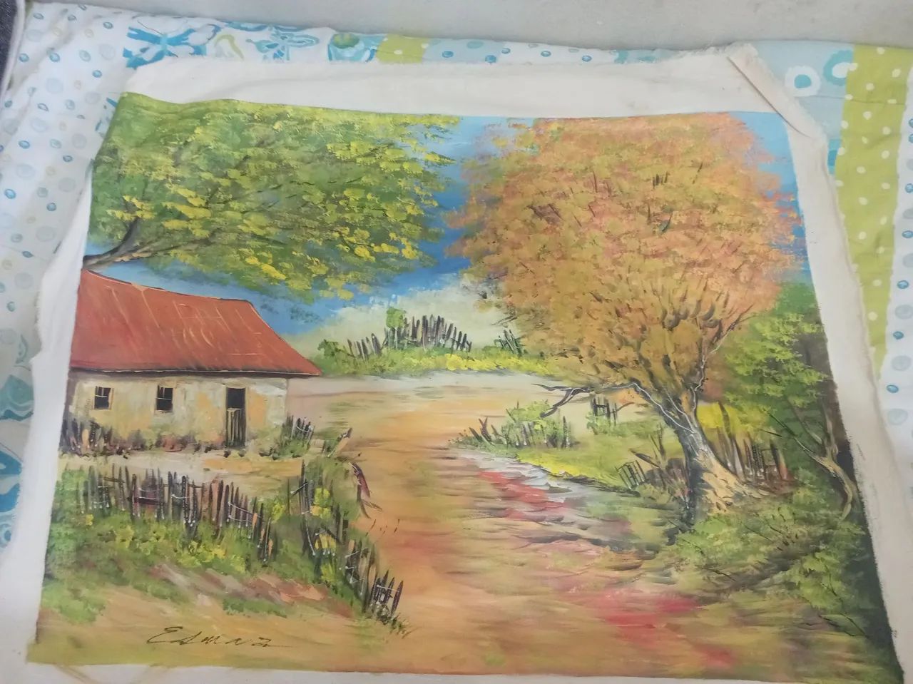 Pinturas em tecidos para fazer belos quadros - Foto 4