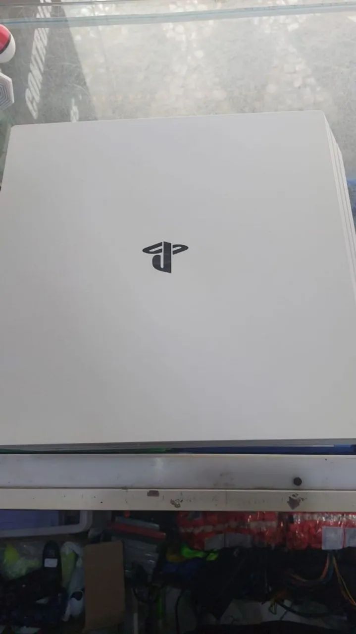 PS 4 pro branco com controle branco - Foto 2