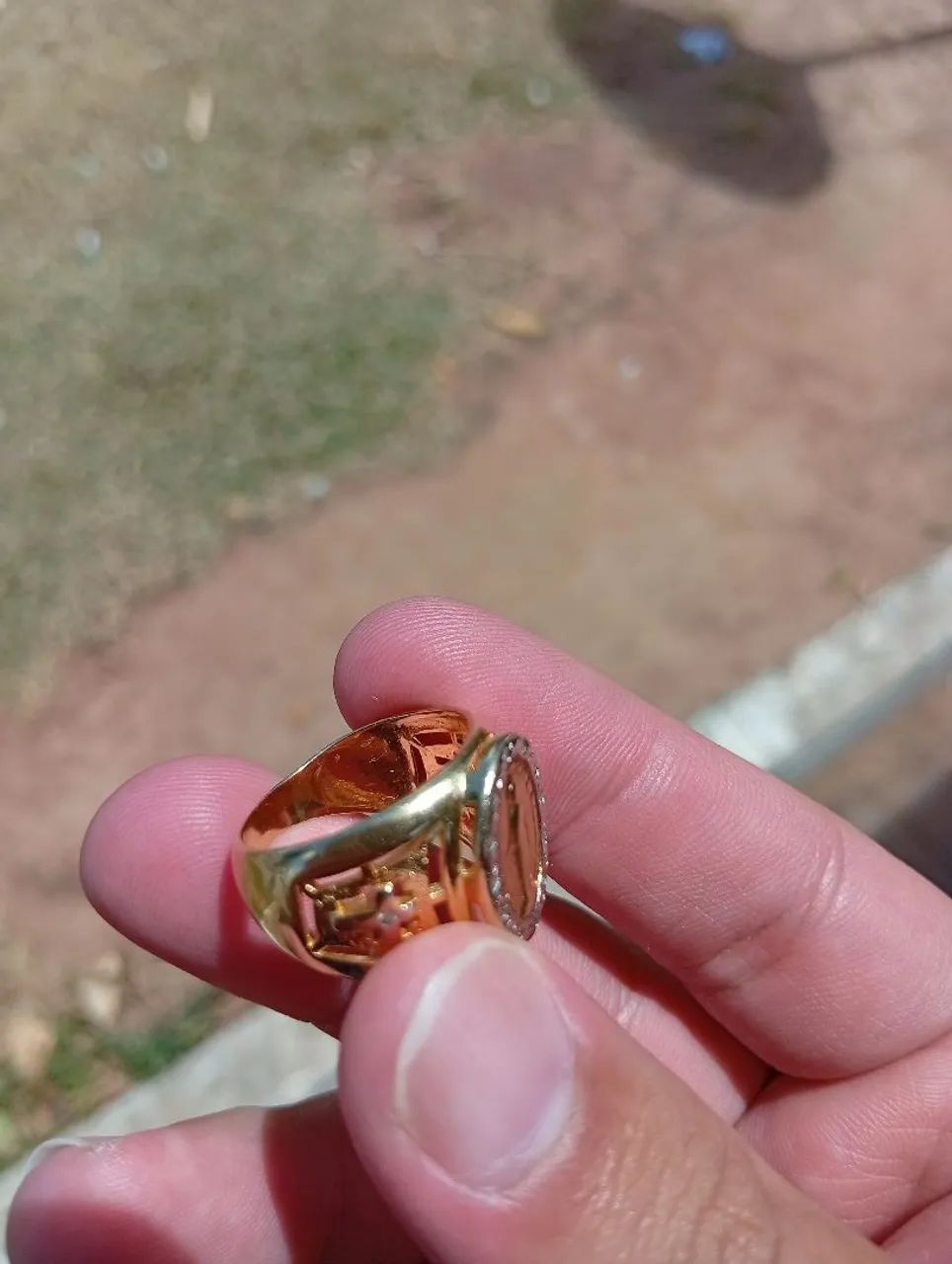 Anel banhado a ouro - Foto 5