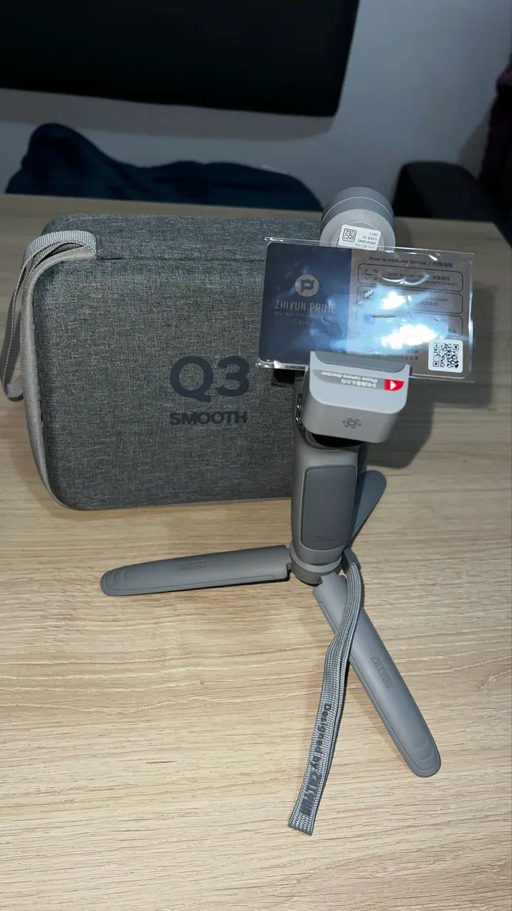 Gimbal Zhiyun Smooth Q3 Combo + Case Original - Estado de Novo - Foto 4