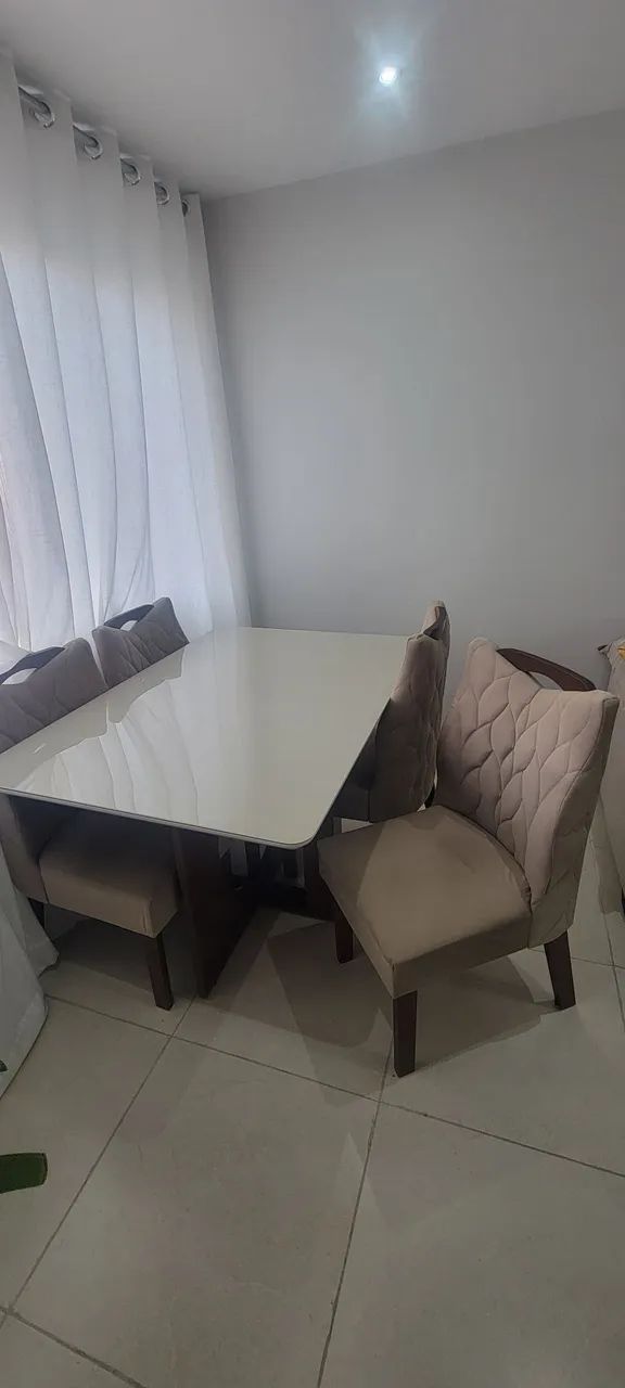 MESA COM 4 CADEIRAS MDF - Foto 3