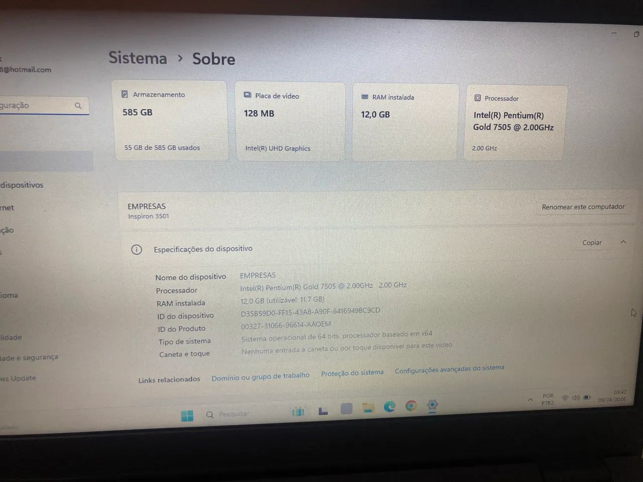 Notebook Dell 12gb de memória ram e ssd  - Foto 4
