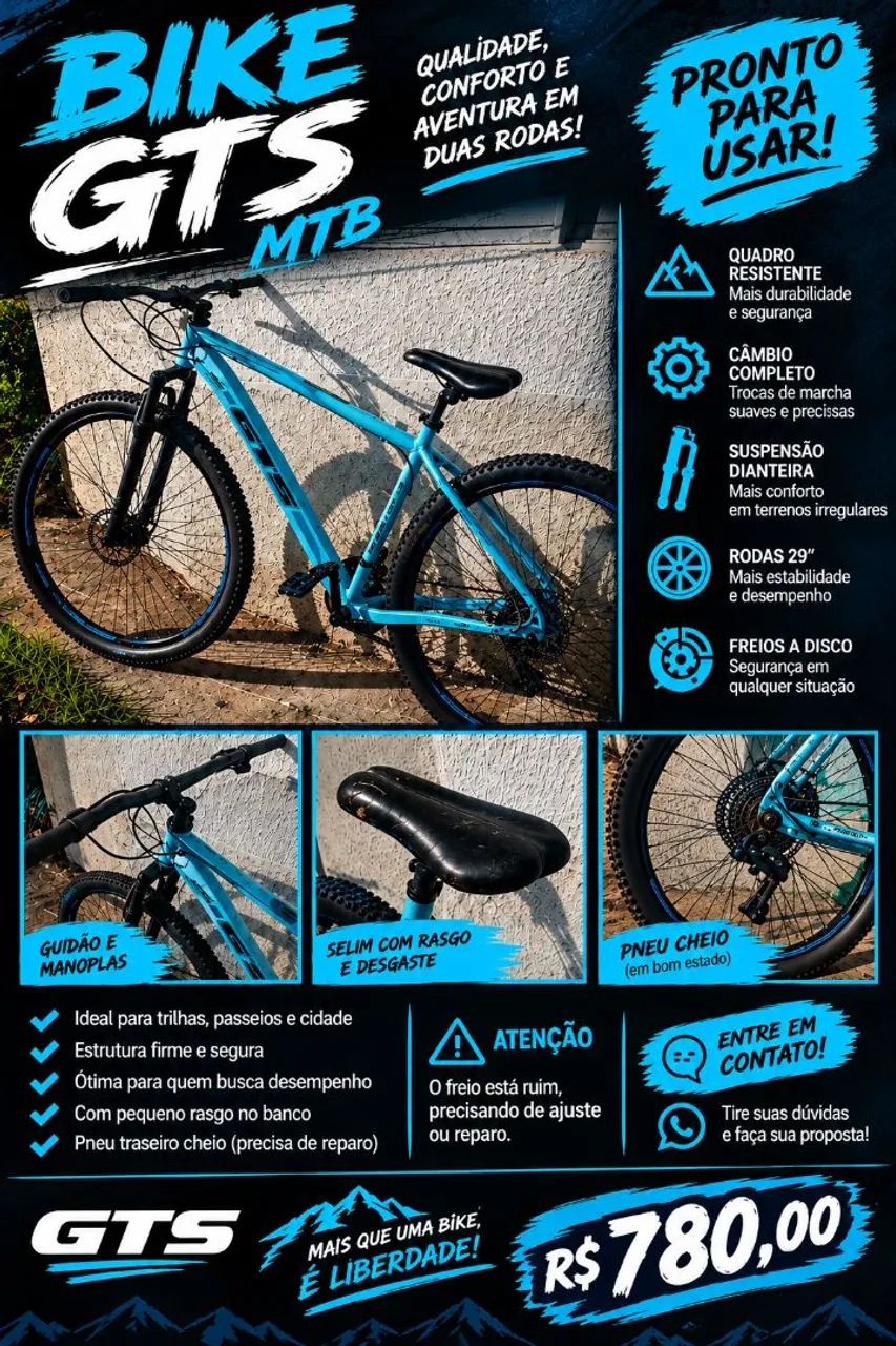 Bicicleta GTS aro 29<br>?