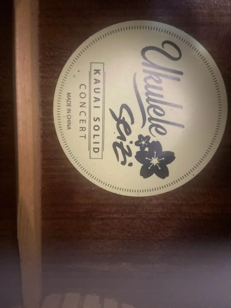 Ukulele Seizi Acacia Solid Concert + Capa Original - Conservado - Foto 2