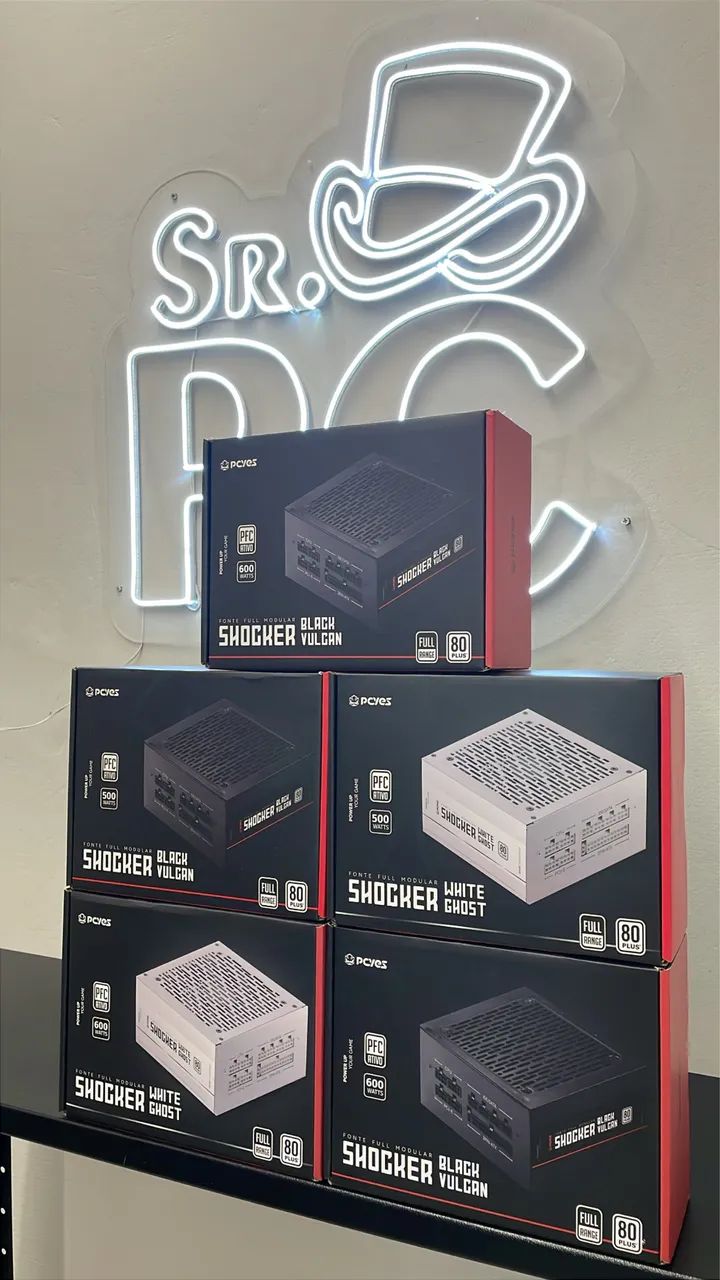 Fonte gamer PCYES shocker full modular - Foto 3