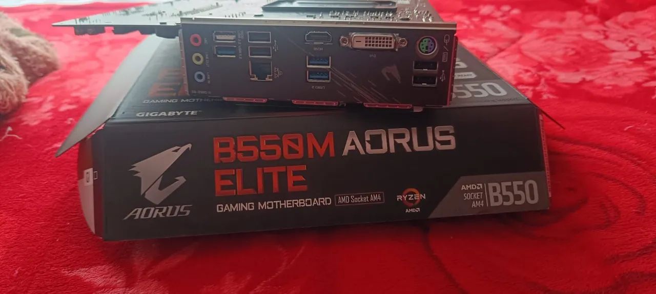 placa mãe b550 aorus elite nova, nunca usada. - Foto 2