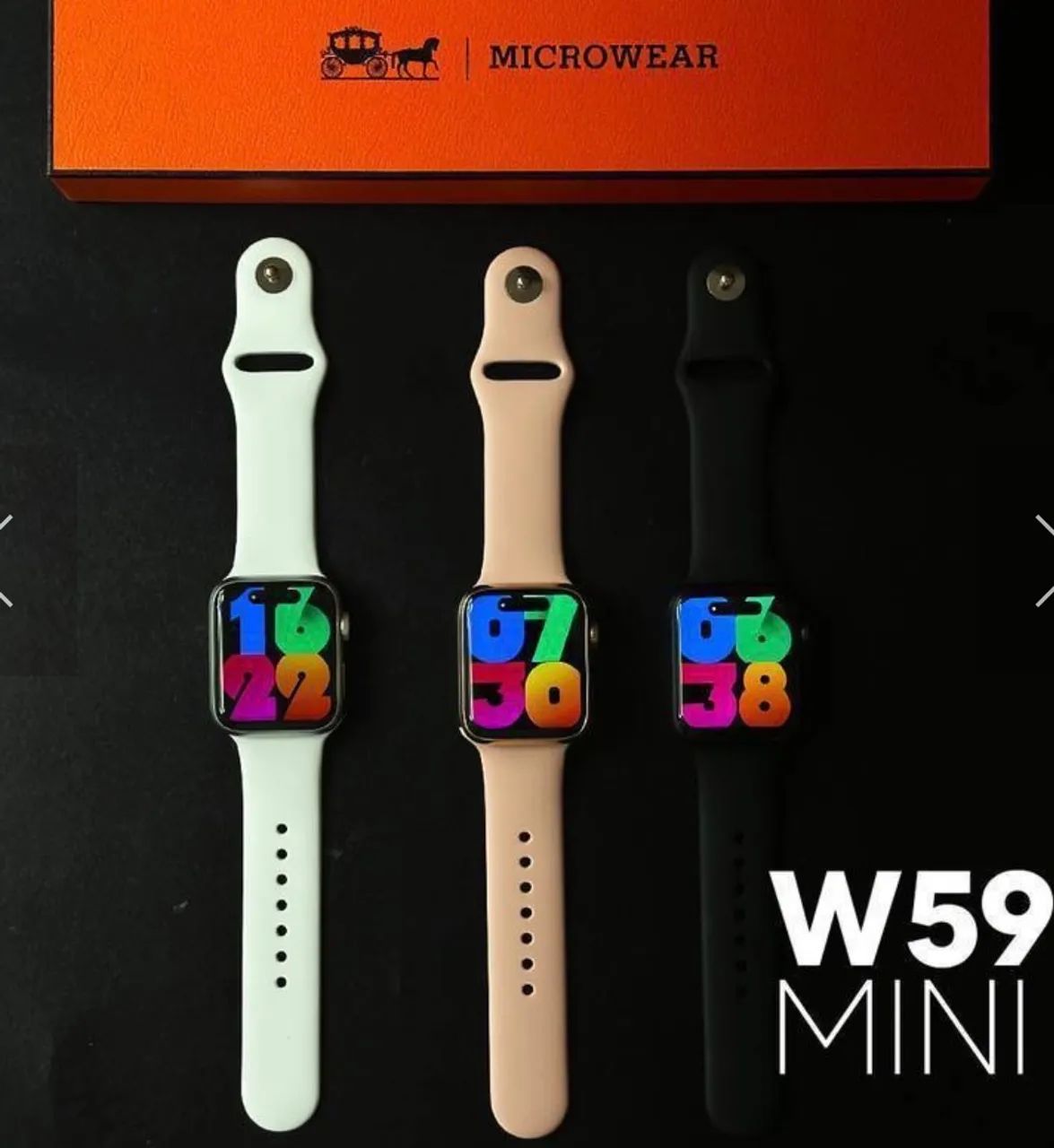 Smartwatch W59 mini original. Novo na caixa. - Foto 5