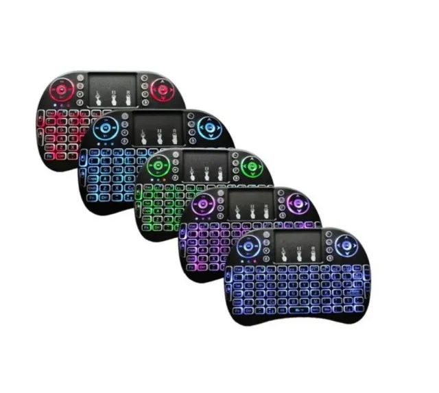 Mini teclado sem fio iluminado com touchpad  - Foto 5