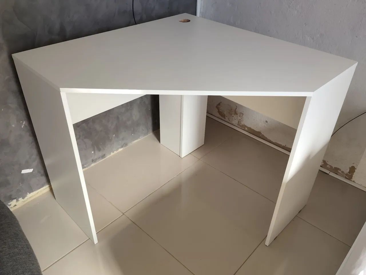 Escrivaninha de Canto Cubic Branco - Foto 5