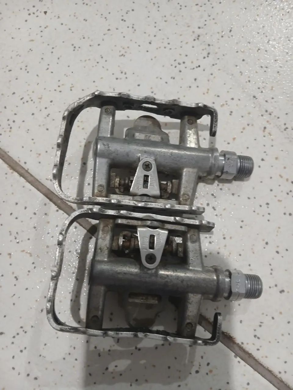 Par de pedal híbrido alumínio 