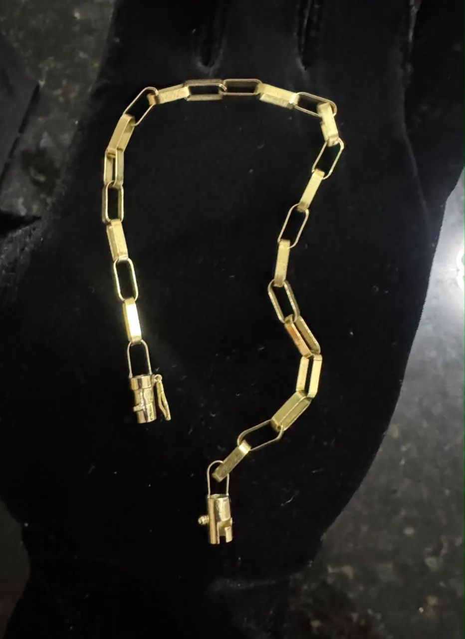 Ouro pulseira 18k