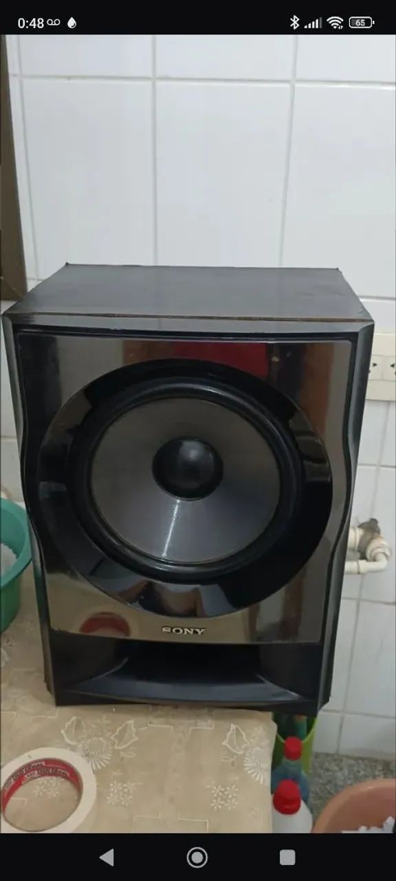 Subwoofer Home Sony Muteki SS-WP7M 10 polegadas Passivo 250W Rms R$ 330,00 - Foto 4