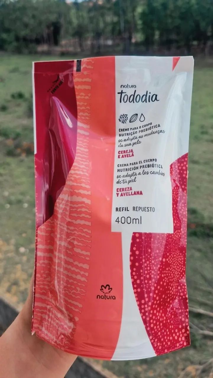 Refil Natura Tododia 400ml Cereja e Avelã