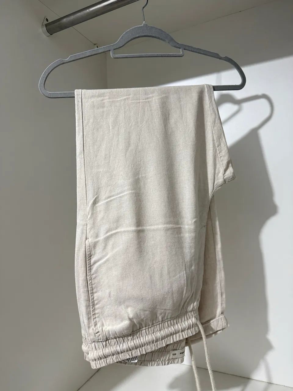 Calça de linho - HERING - BEGE - Foto 2
