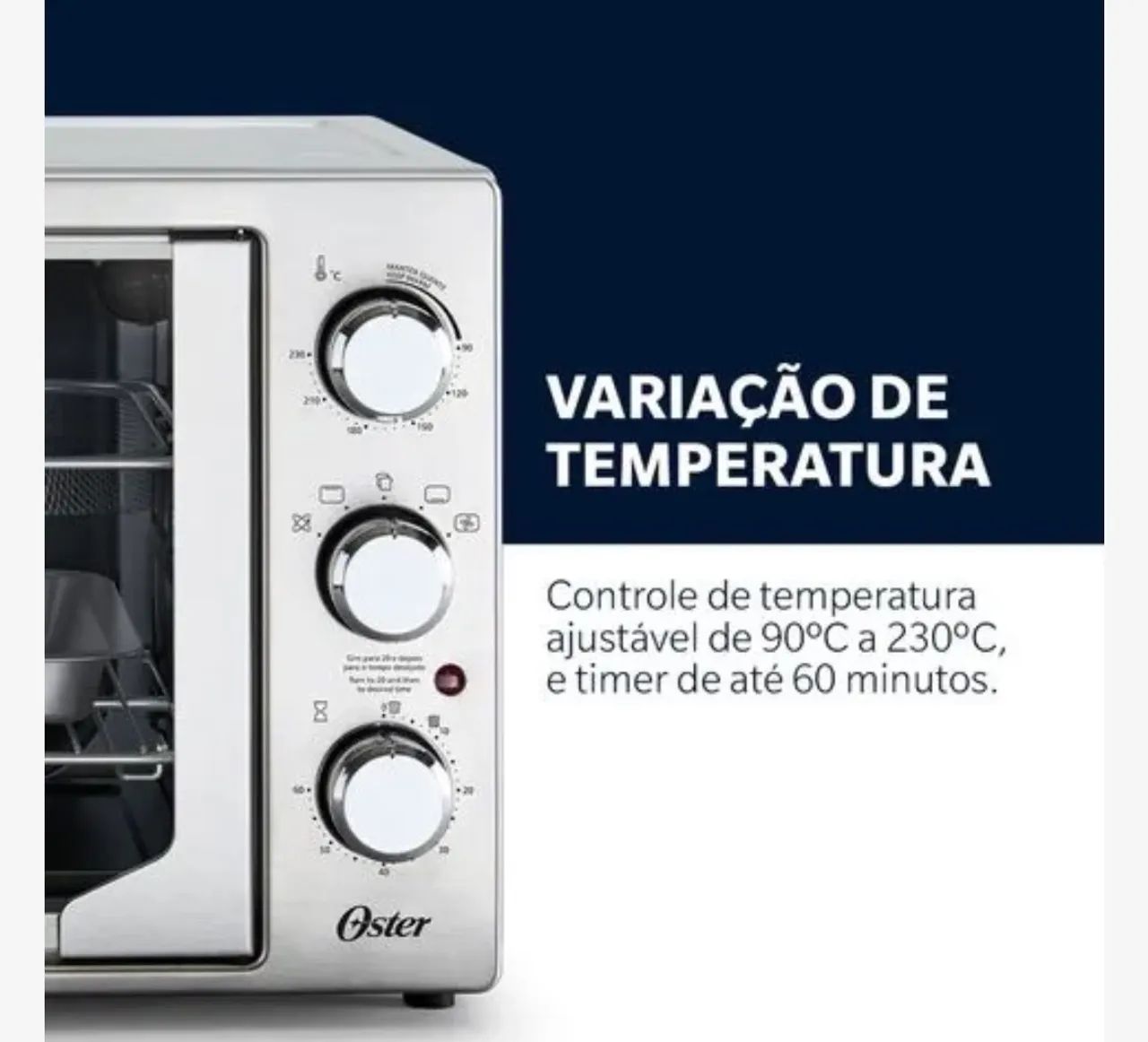 Forno E Fritadeira Sem Óleo Oster 42l French Door 2 Em 1 - Foto 2