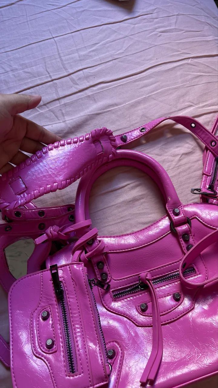 Bolsa pink nunca usada - Foto 4