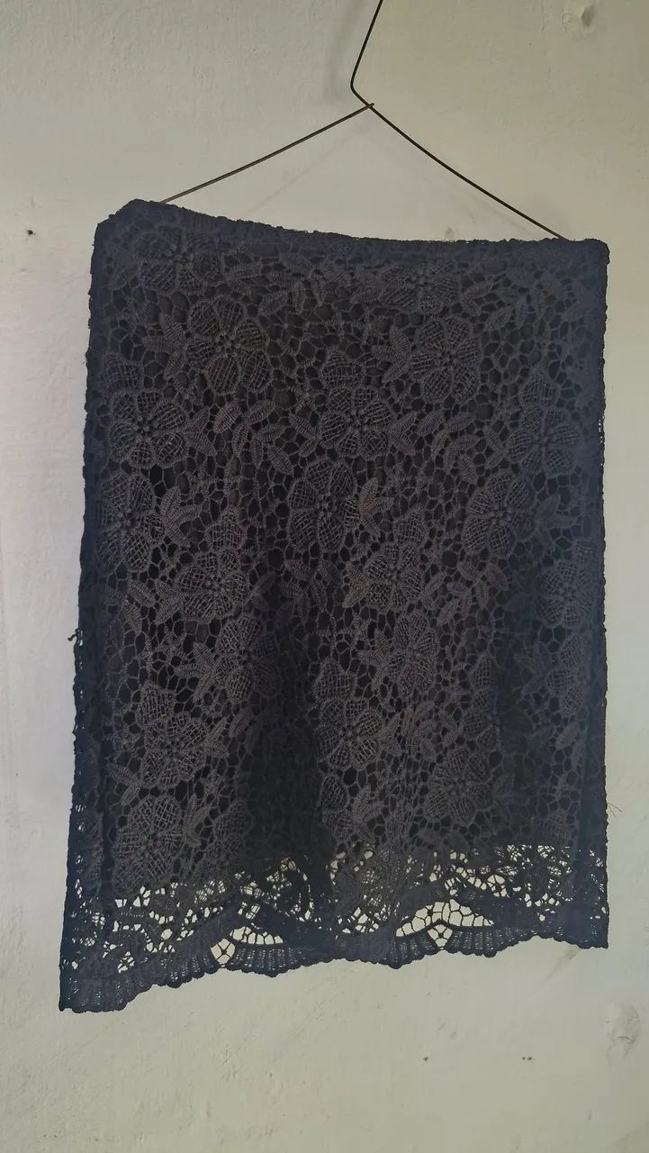 Saia preta estilo bordado - Foto 2