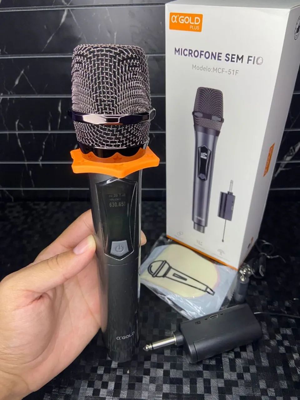MICROFONE SEM FIO SL - MCF-51F A'GOLD PLUS