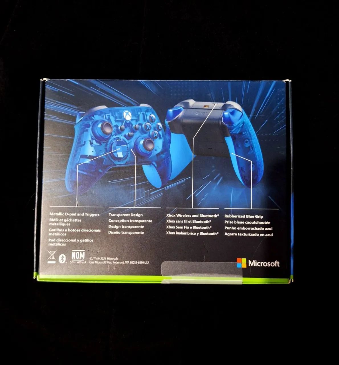 Xbox Controller Edição Especial Azul Transparente Sky Cipher Translucido - Foto 2