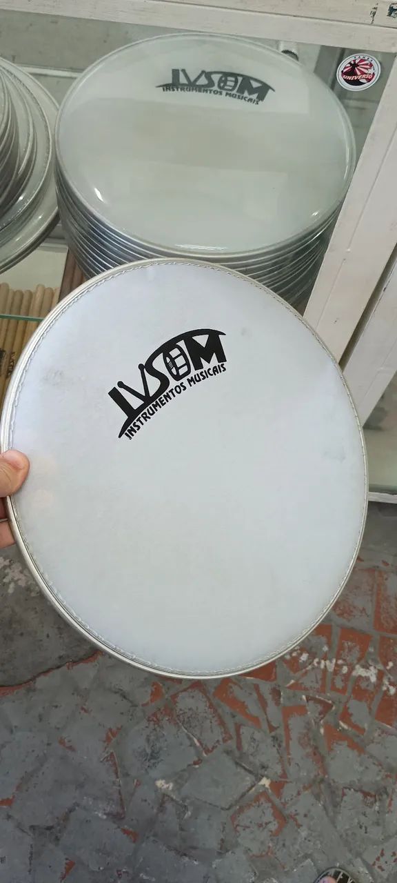Peles 12" polegadas Porosa para pandeiro na promoção  - Foto 2