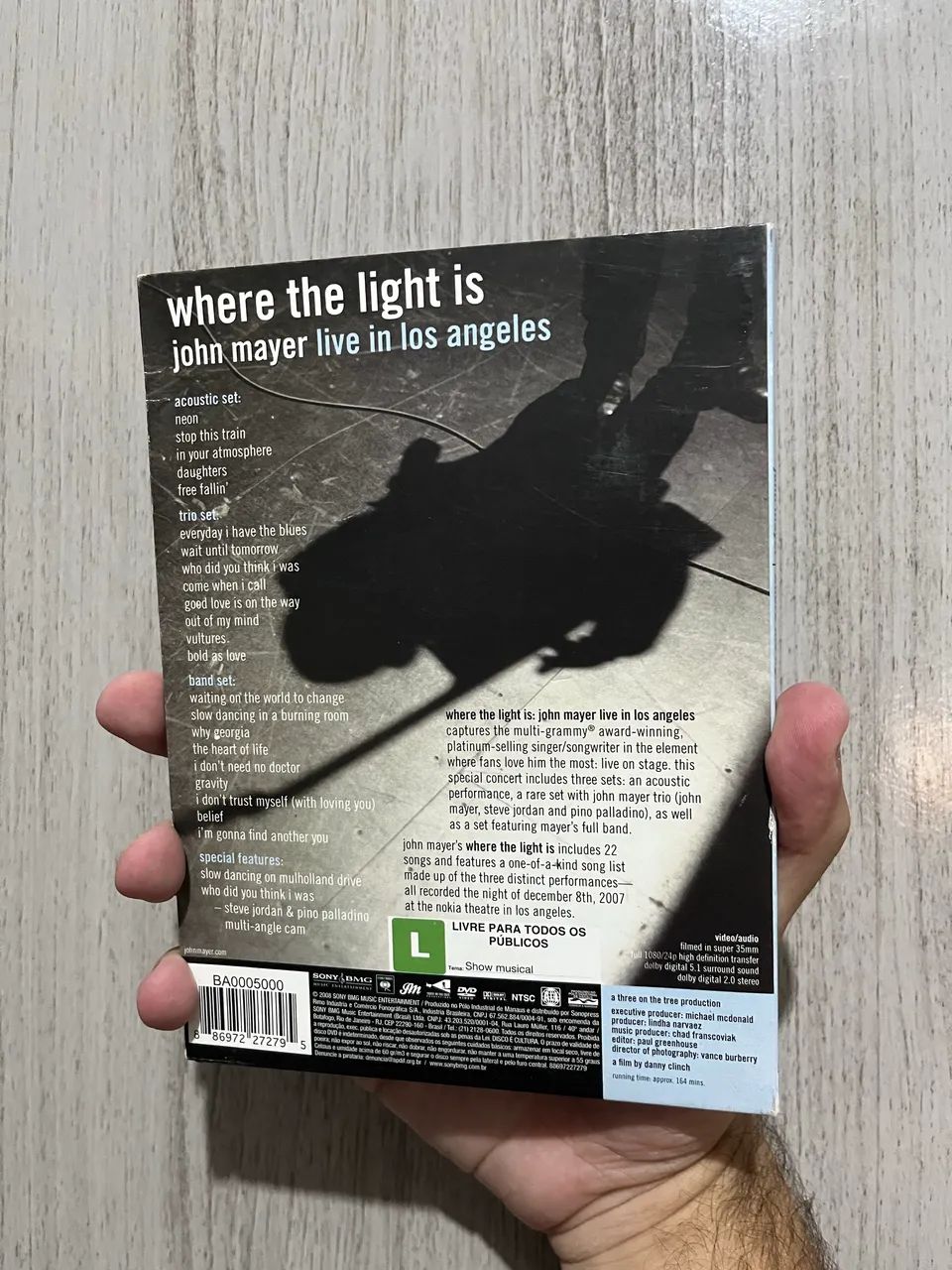 (DVD) John Mayer - Where The Light Is - Foto 3