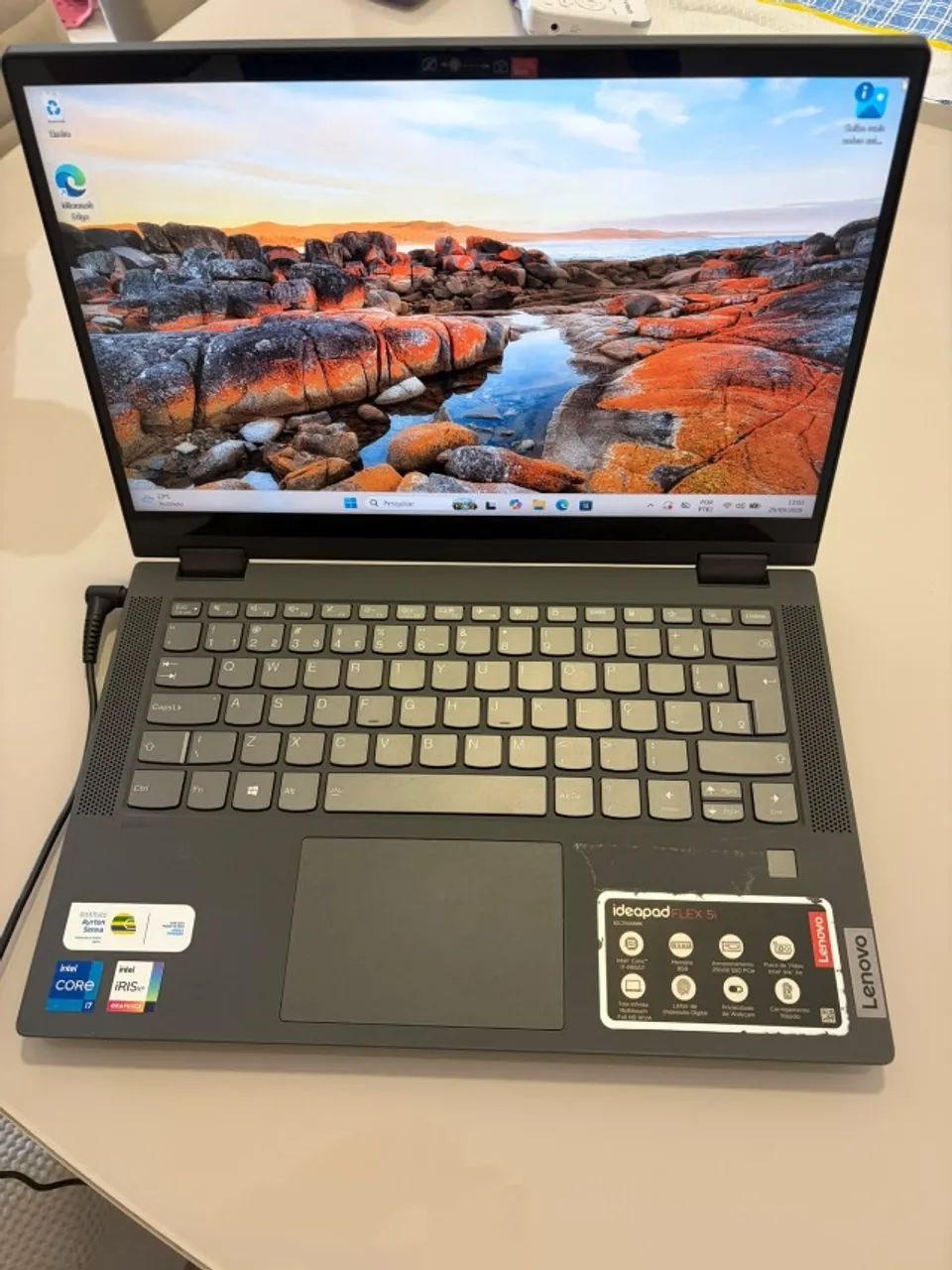 Notebook 2 em 1 Lenovo IdeaPad Flex 5 i7 1165G7 256GB SSD Touch - Foto 3