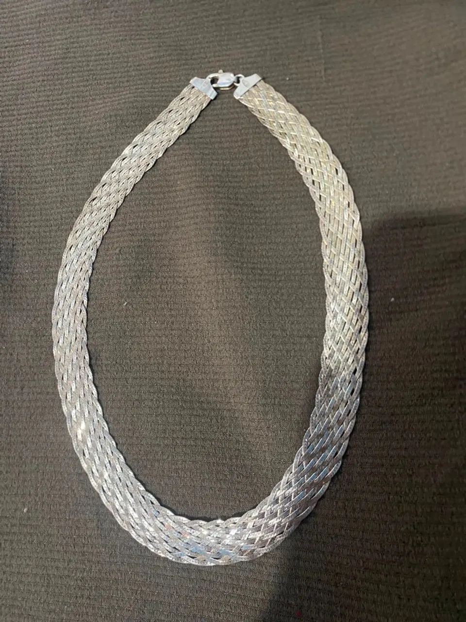Cordão de prata feminino 