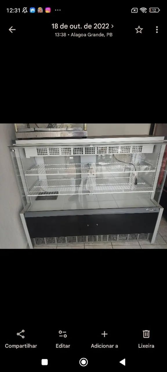 Freezer para tortas e sobremesas 