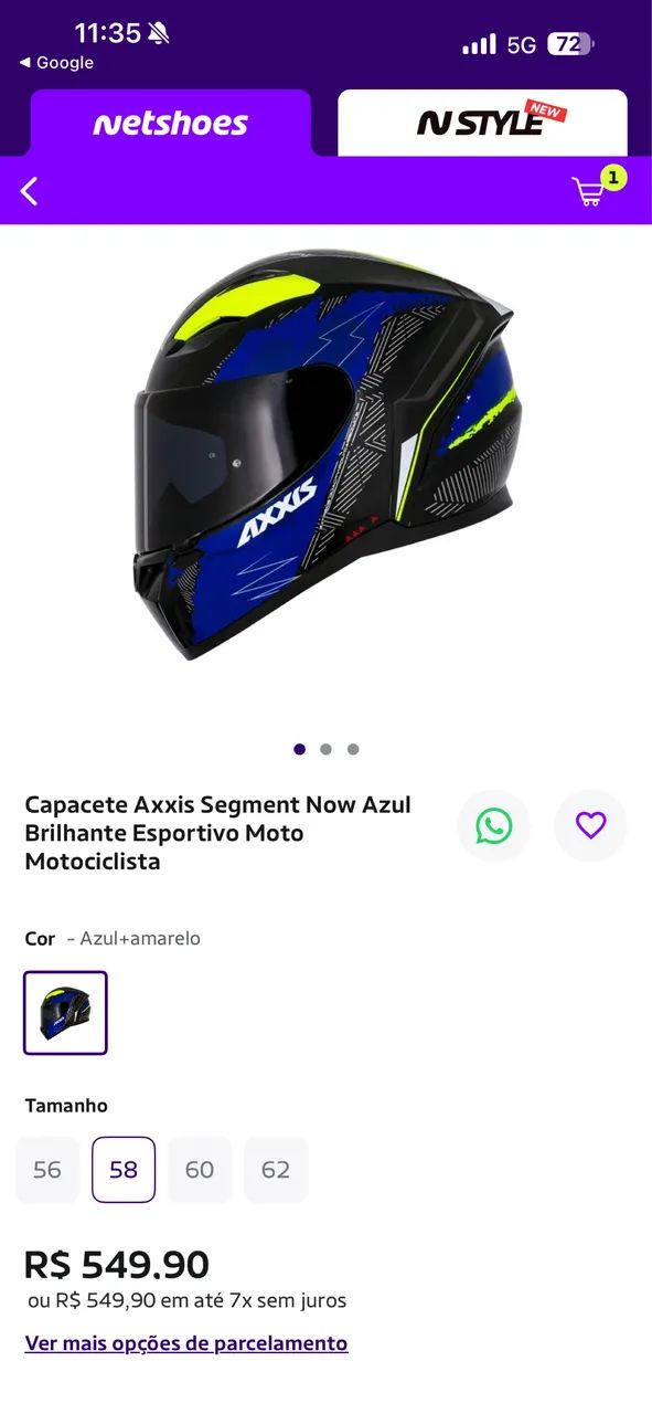 Capacete AXXIS NOVO - Foto 4