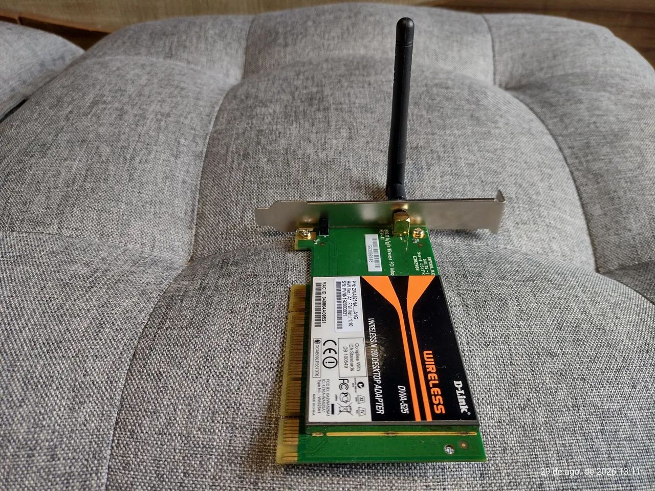 Placa Wireless PCIpara PC N150 D-link. - Foto 4