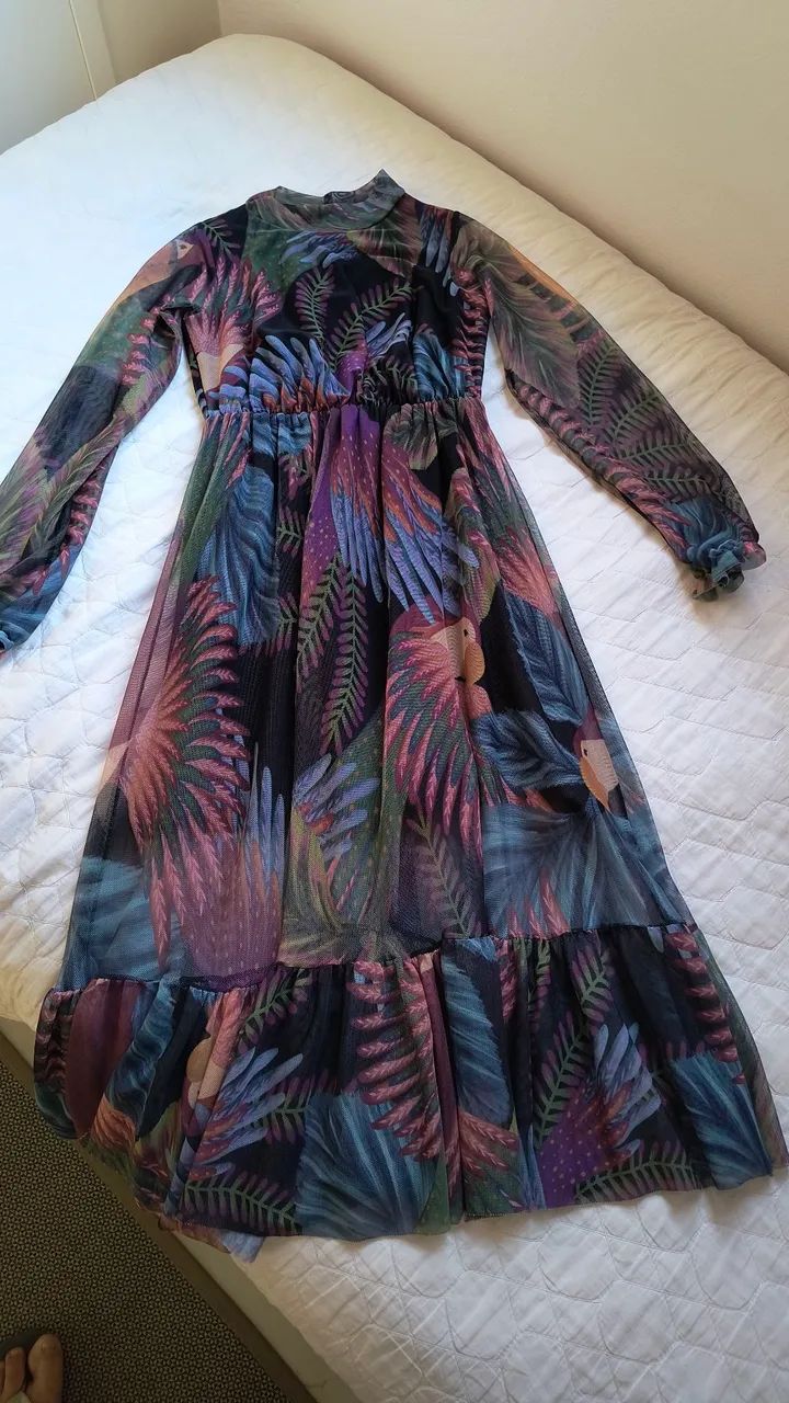 Vestido infantil tule Renner