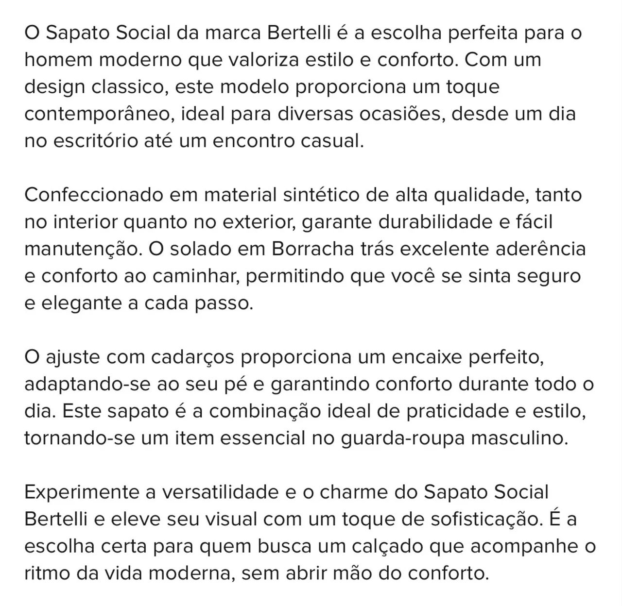 sapato social bertelli - Foto 2