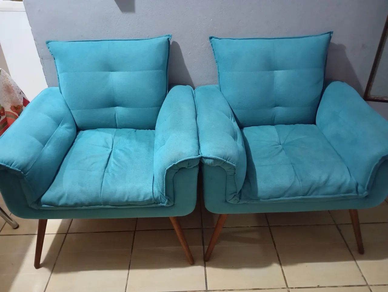 Lindas poltronas de Suede  - Foto 2