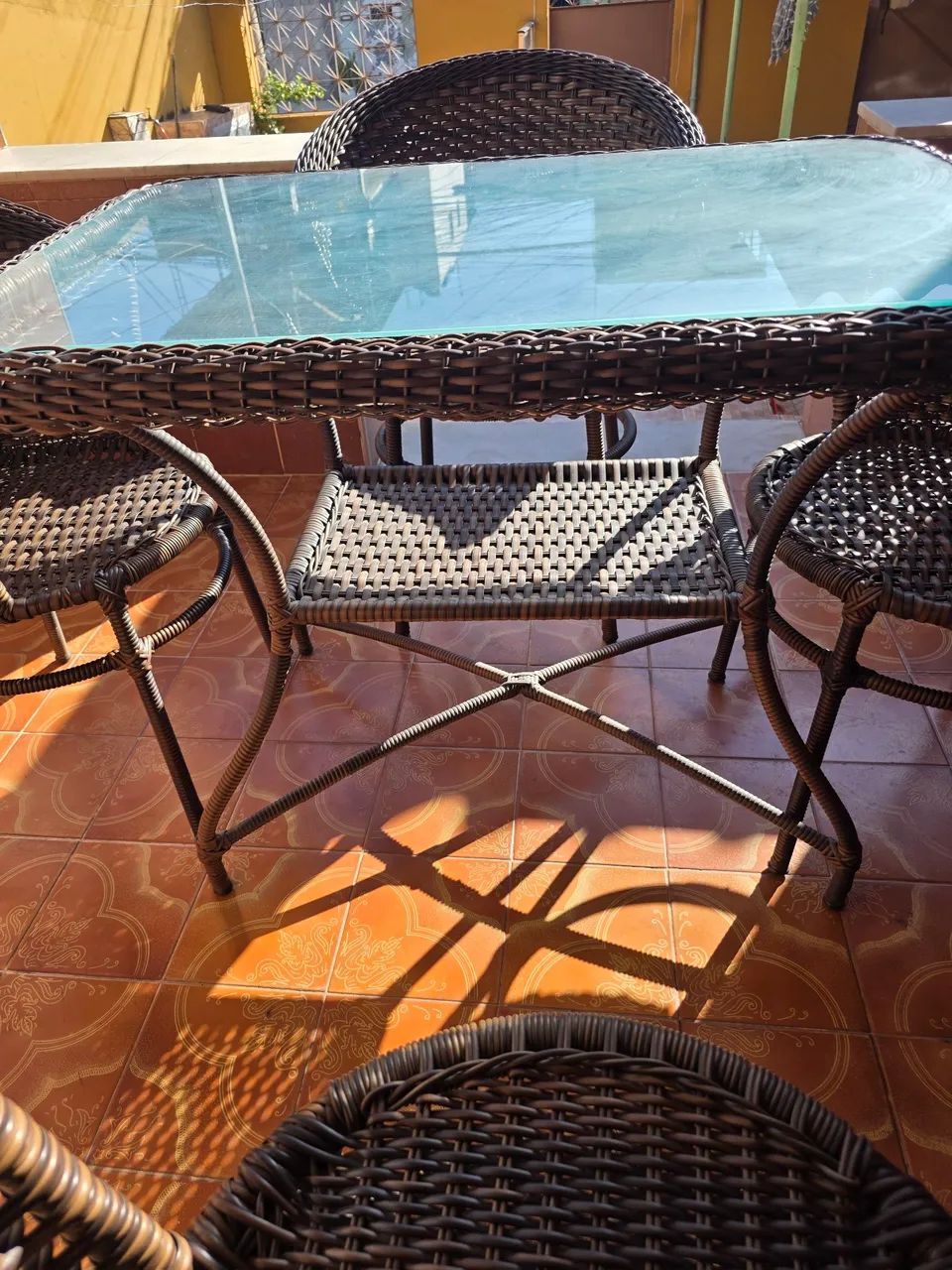 Vendo Mesa de Vime com 4 Cadeiras  - Foto 2