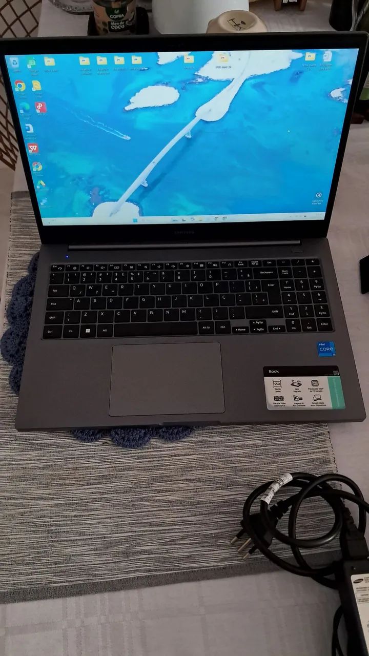Notebook Samsung Book intel Core I5 11 8GB RAM  aceito cartão.  - Foto 2