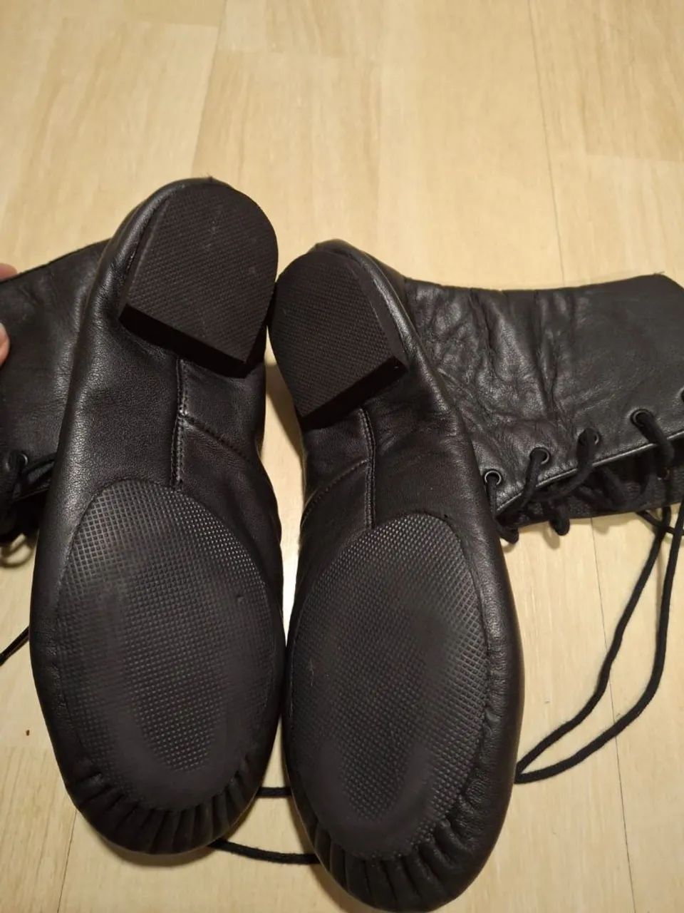 Bota Cano Alto Jazz de Couro - Só Dança - Foto 5