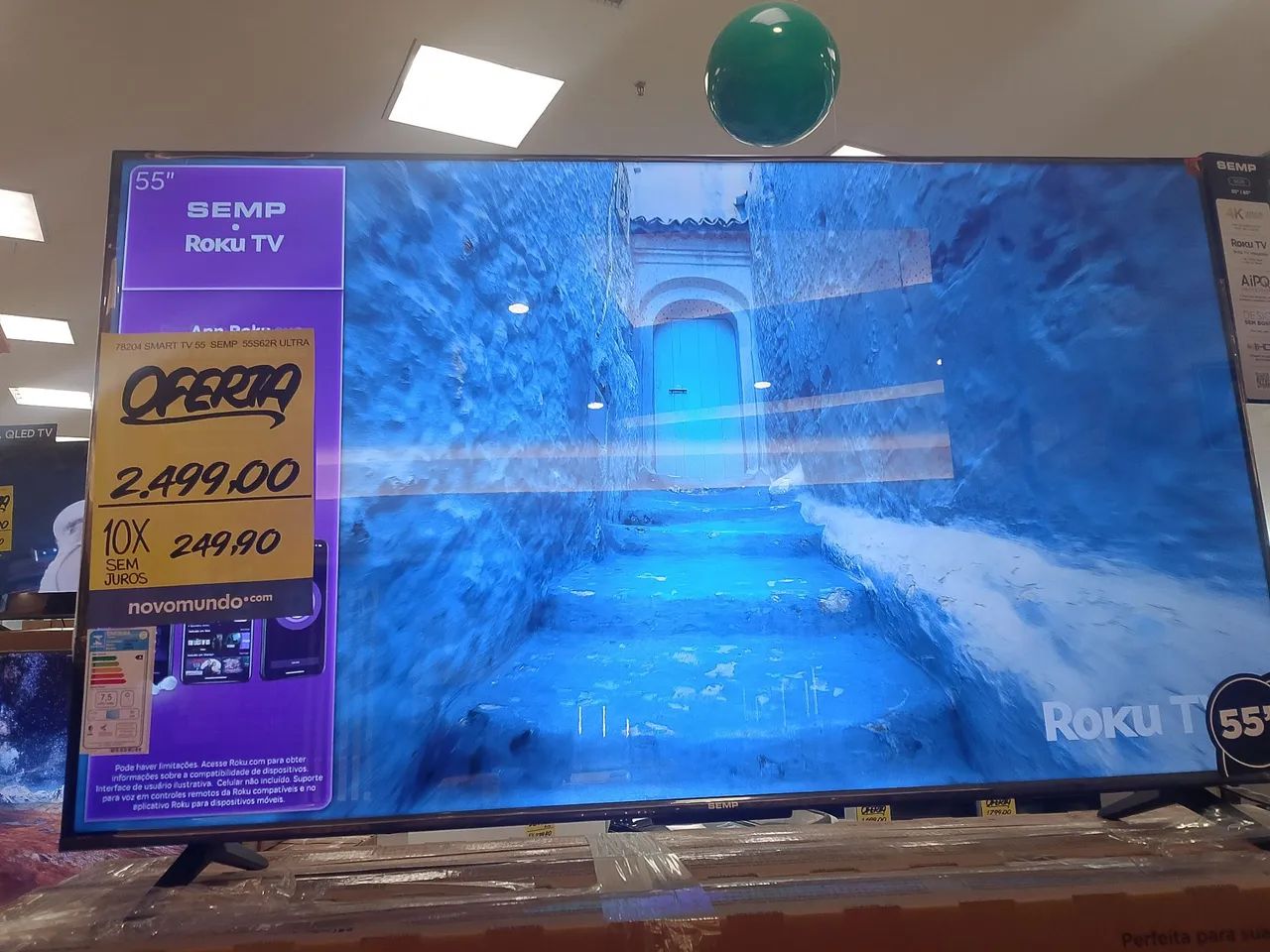 TV 55 polegadas semp sistema Roku  - Foto 2