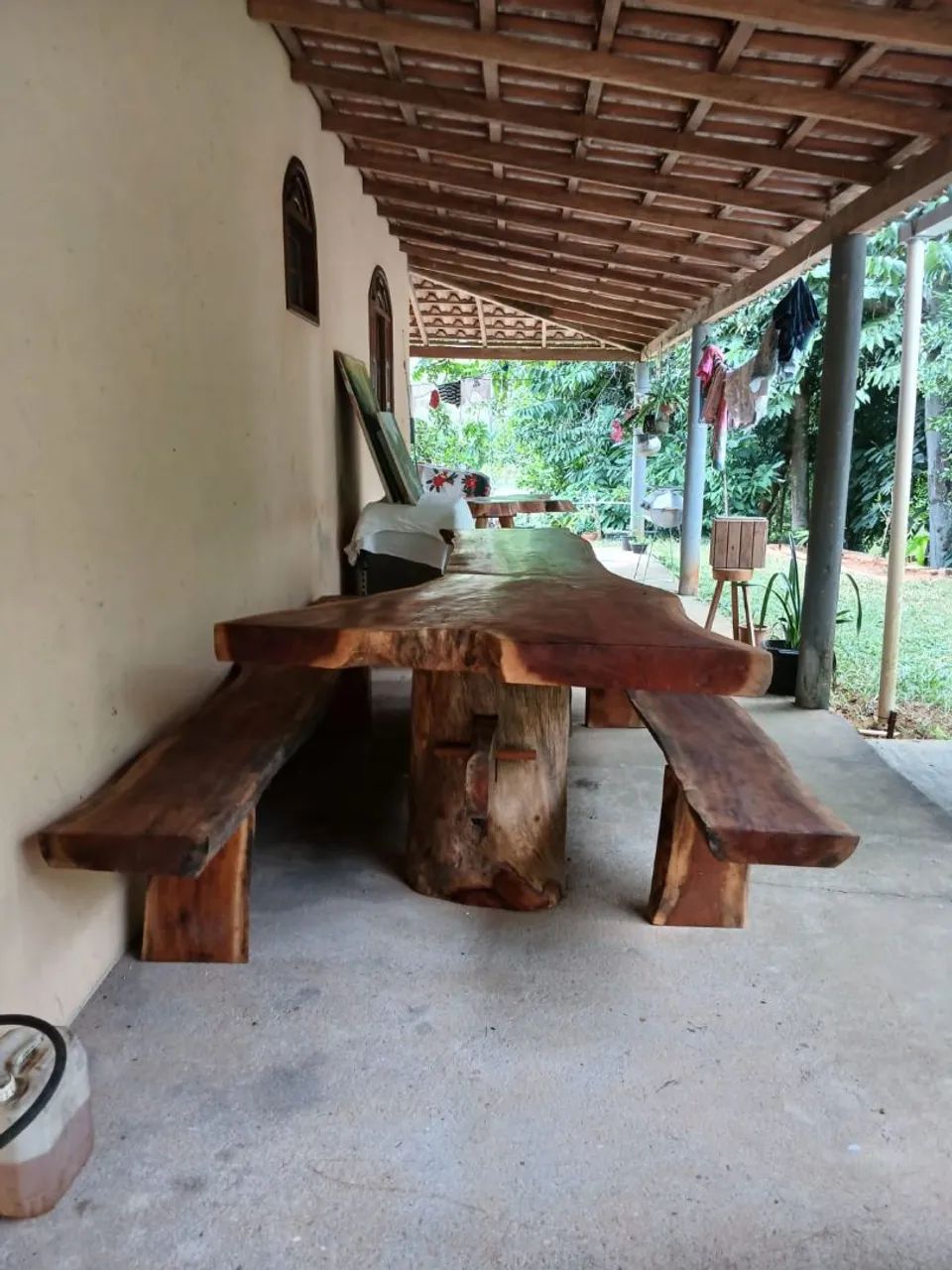 Mesa de madeira rústica  - Foto 3