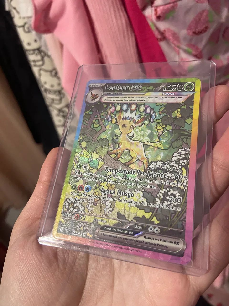 Carta Leafeon EX (144/131) Mint