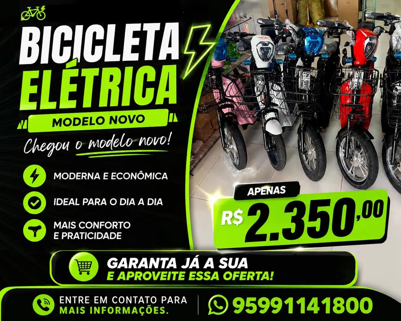 Bicicleta elétrica 