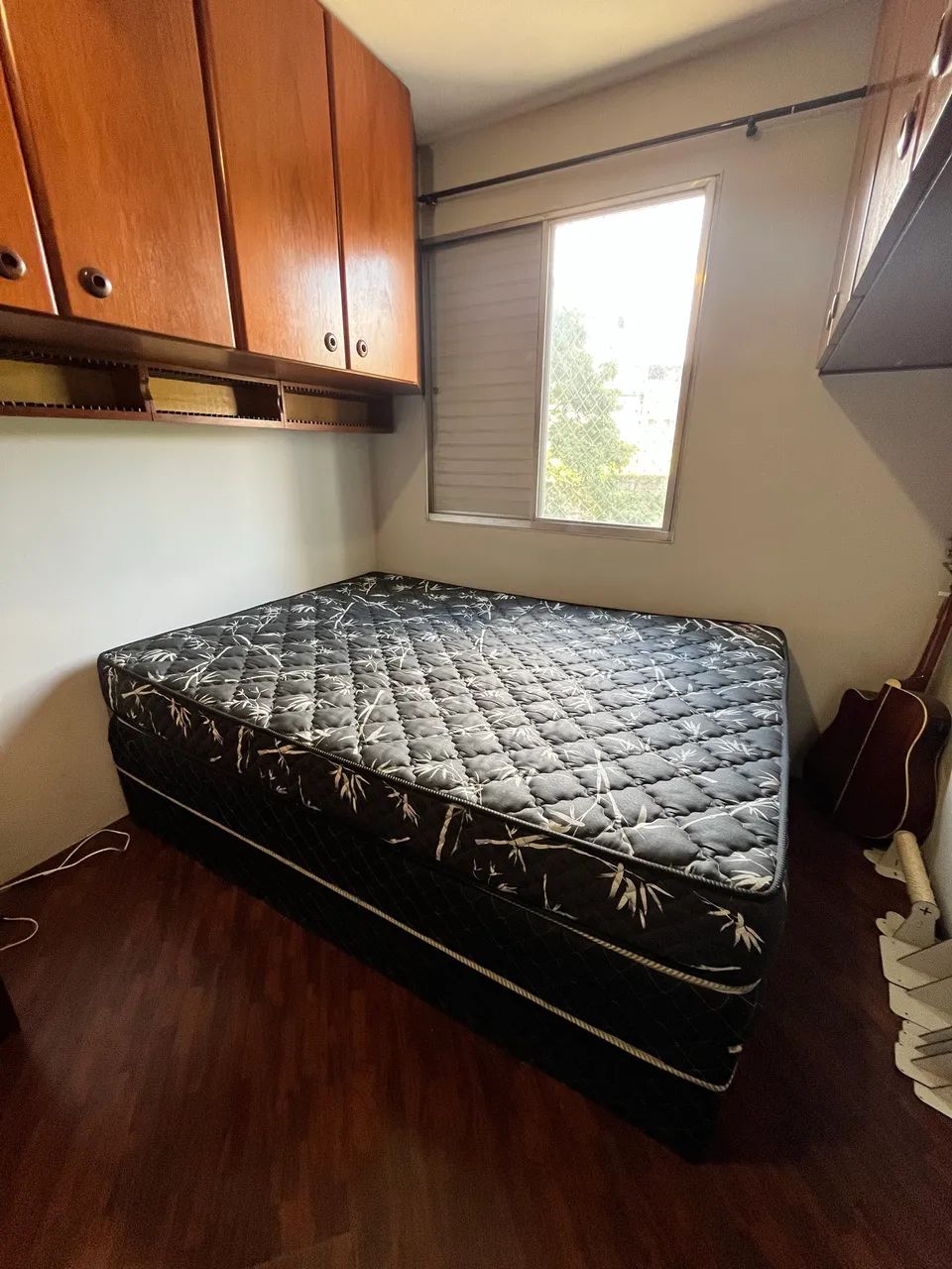 Cama box casal com colchão de casal
